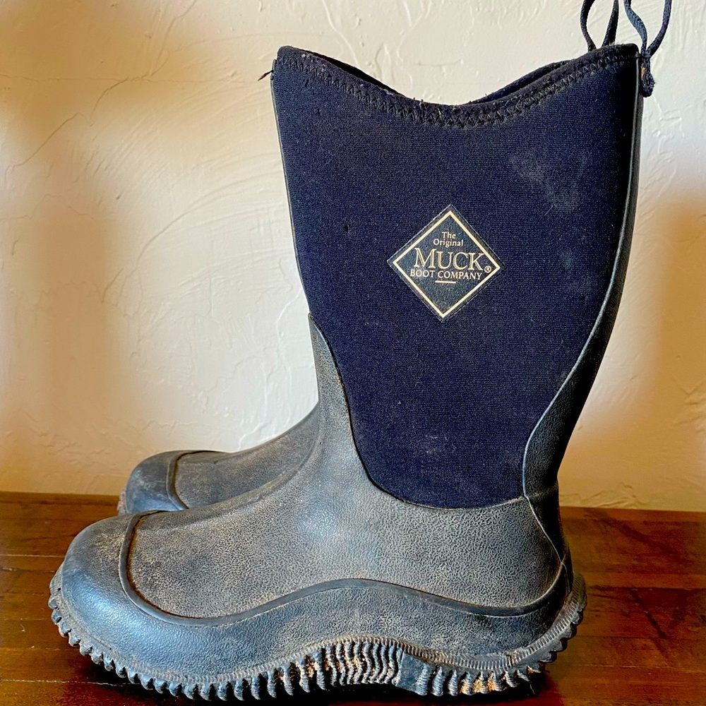 Kids black Muck Boots
